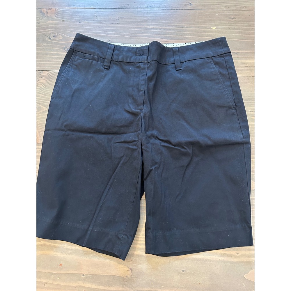 G8‎ Talbots Perfect Short 9.5 black  Chino Shorts Womens 4P Petite Cotton Blend